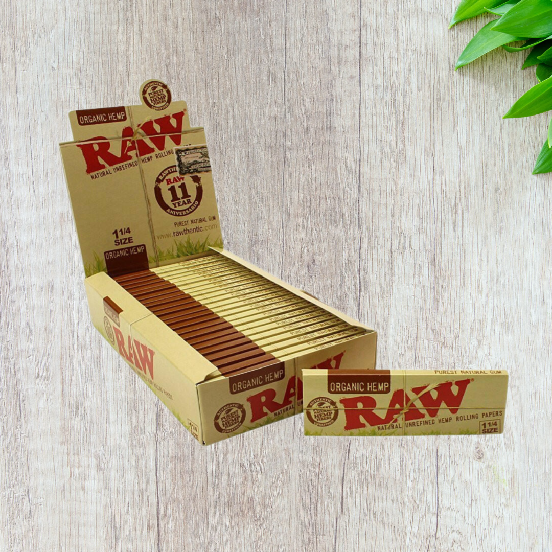 RAW Organic Hemp 1 1/4 Rolling Papers