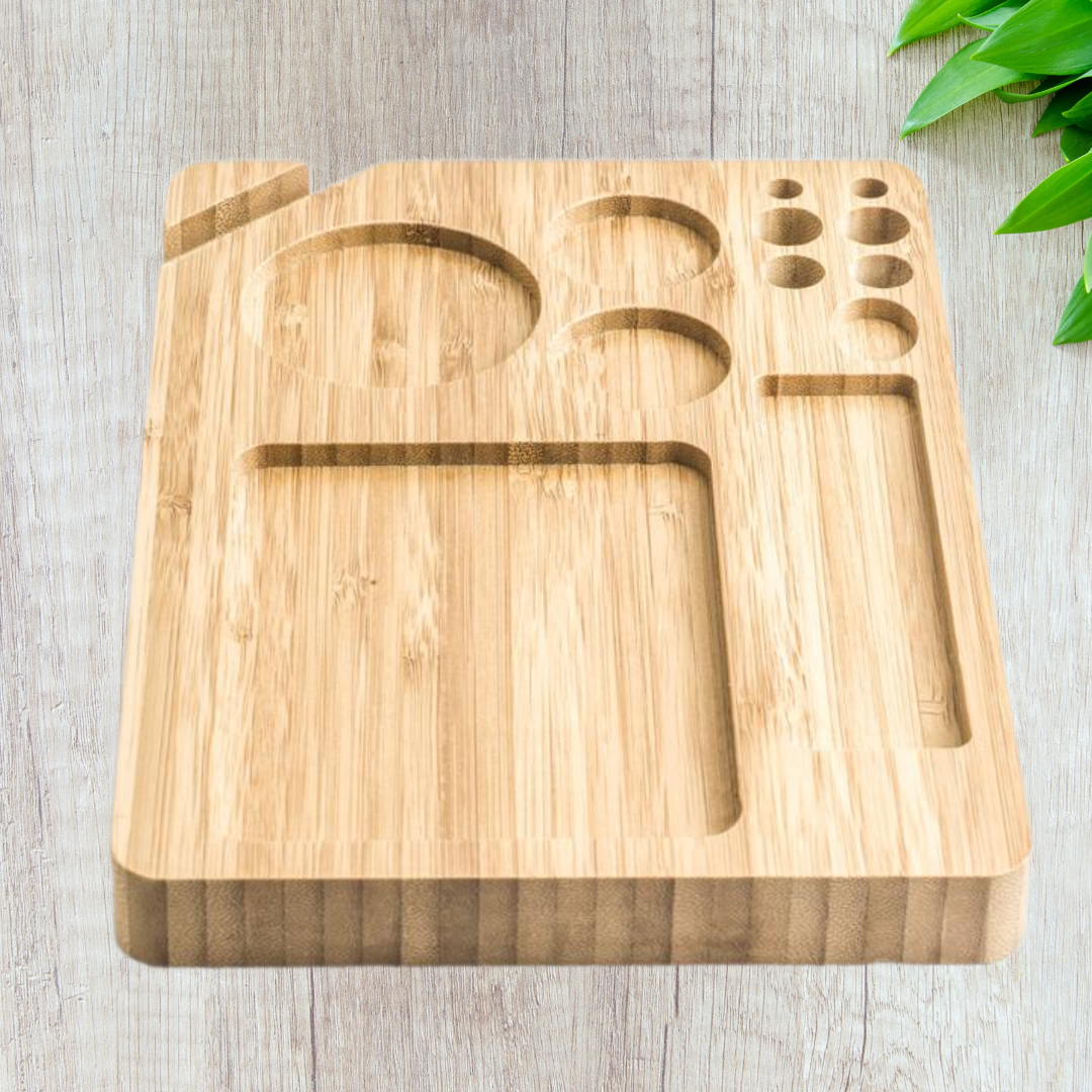 One Piece Wooden Bamboo Rolling Tray