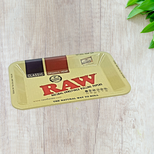 RAW Classic Brown Rolling Tray Large