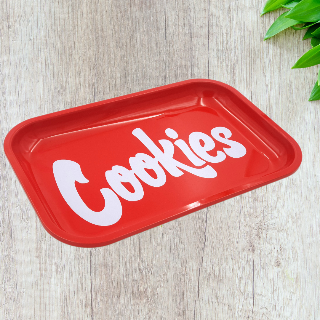 Cookies Red Rolling Tray - Large