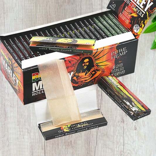 BOB MARLEY Brown Pure Hemp 1 1/4 Size Rolling Papers