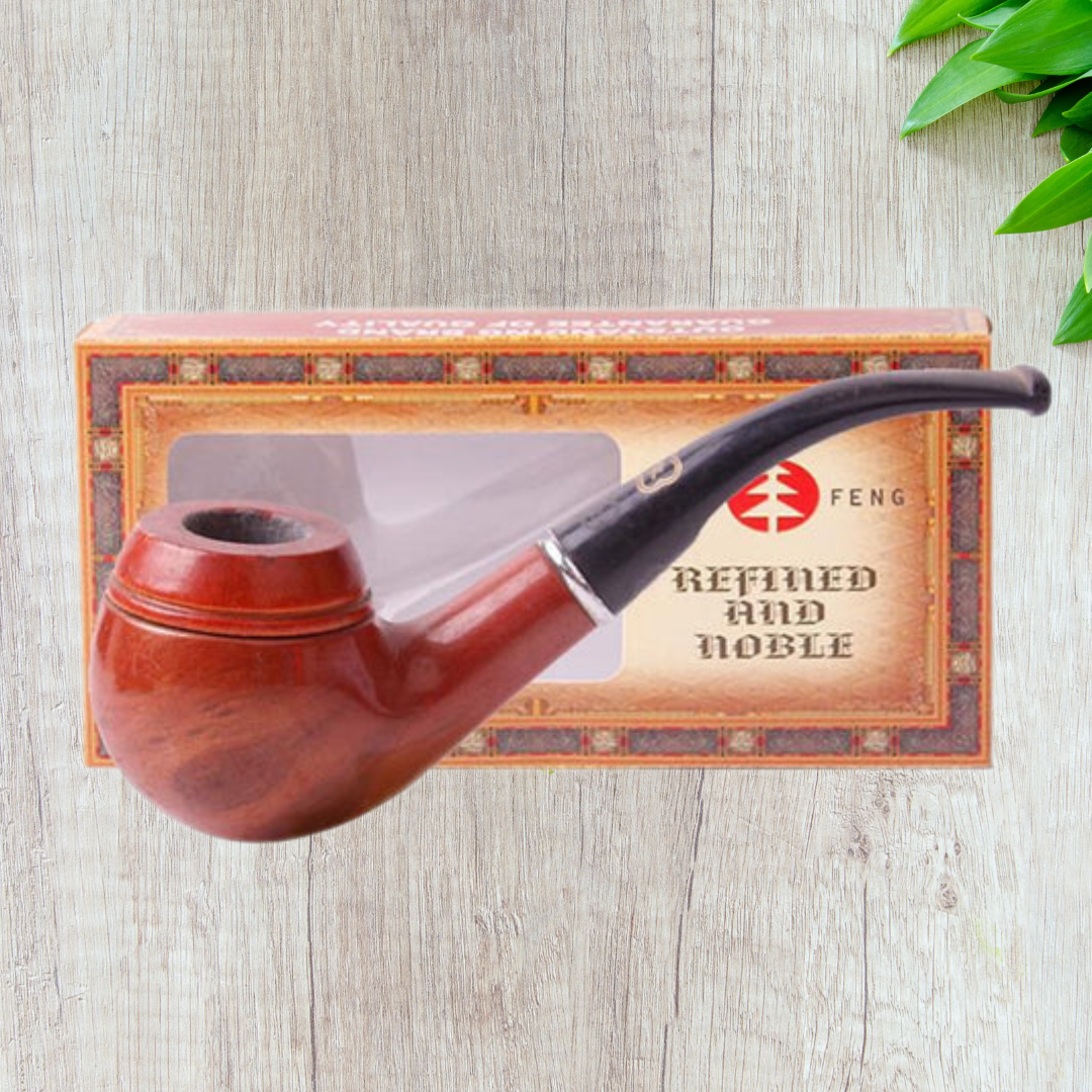 Classic Ol' School Vintage Dry Herb Smoking Tobacco Wood Pipe