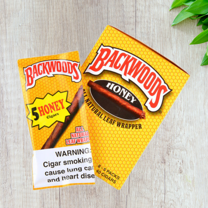 Backwoods Leaf Wrapper Cigars /  Cigarillos - 5 Pack