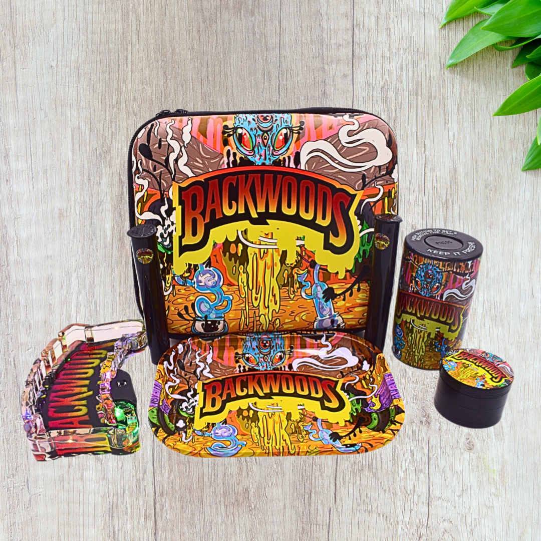 Lighting Ashtray Smoking Gift Kit Set Bag