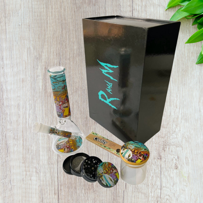 11" Glass Bong Smoking Gift Kit Set