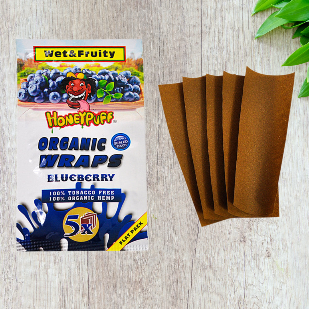 Honeypuff Flavored Blunt Wraps - 5 Wraps Pack