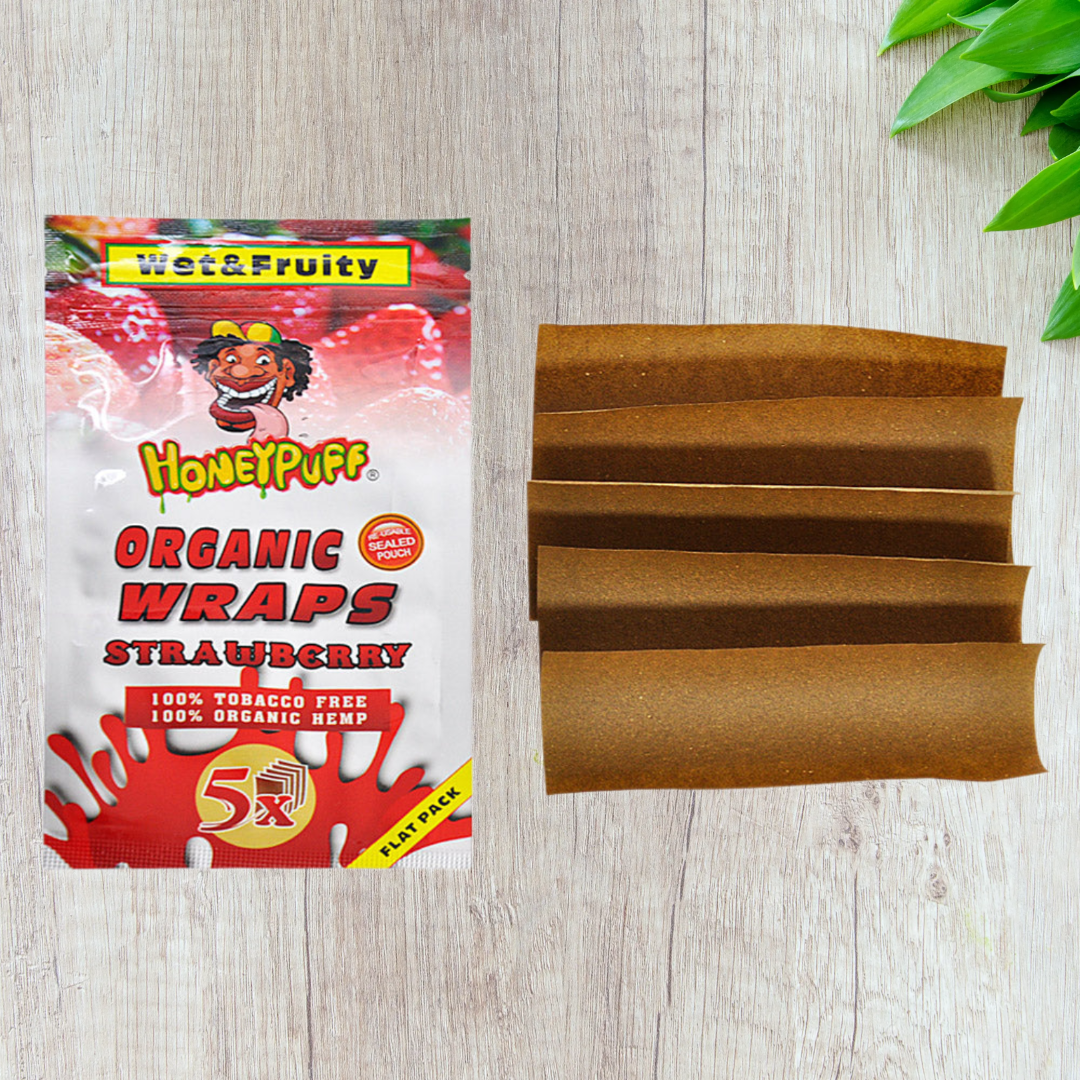 Honeypuff Flavored Blunt Wraps - 5 Wraps Pack