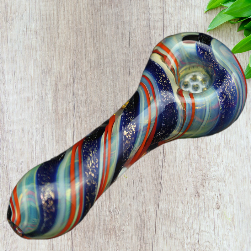 Hippculture Smoking Glass pipe - Multi-coloured