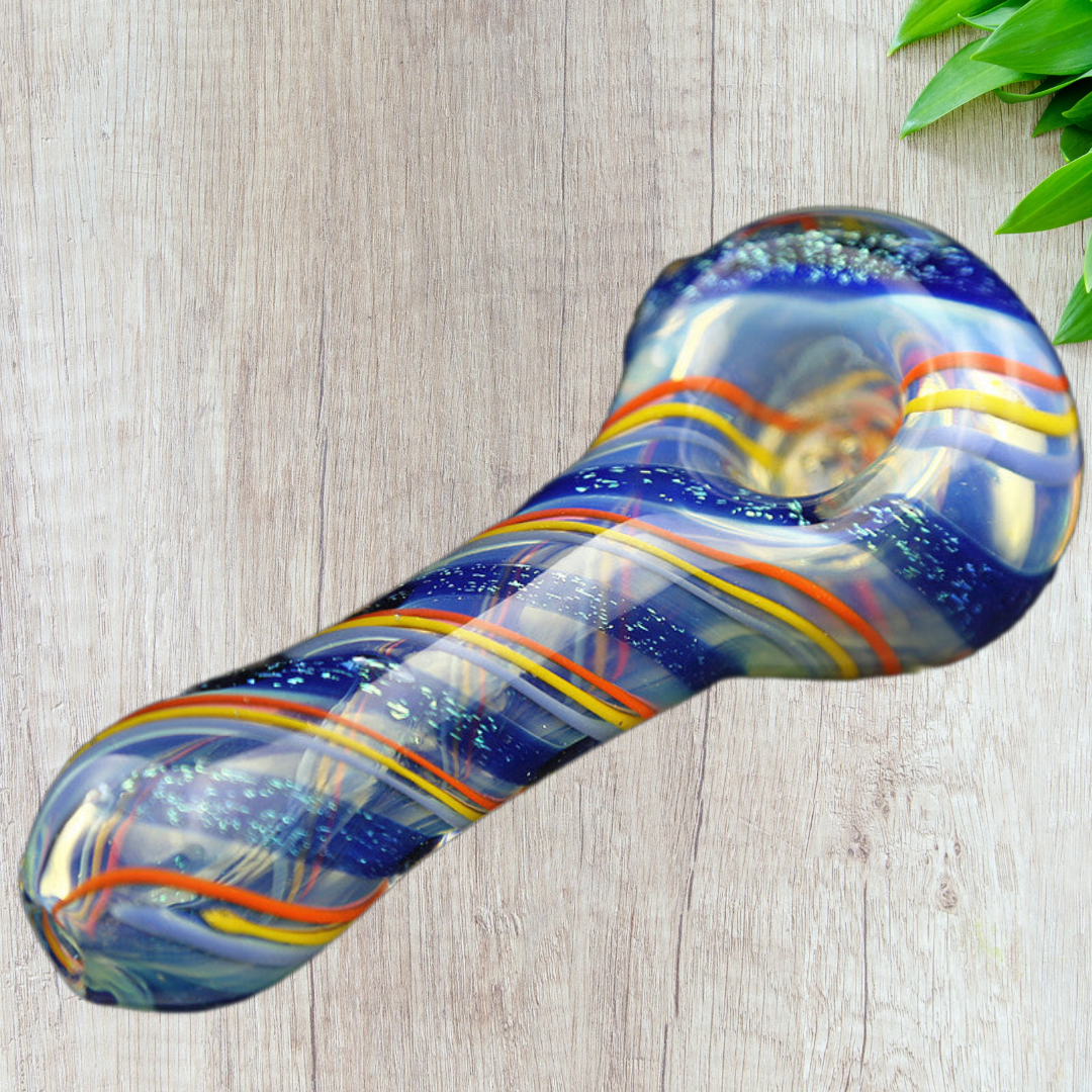 Hippculture Smoking Glass pipe - Multi-coloured