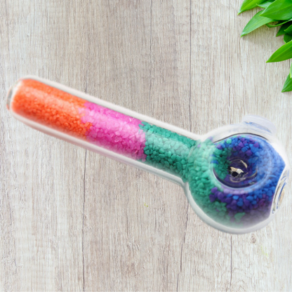 Hippculture Smoking Glass Pipes - Multicolored