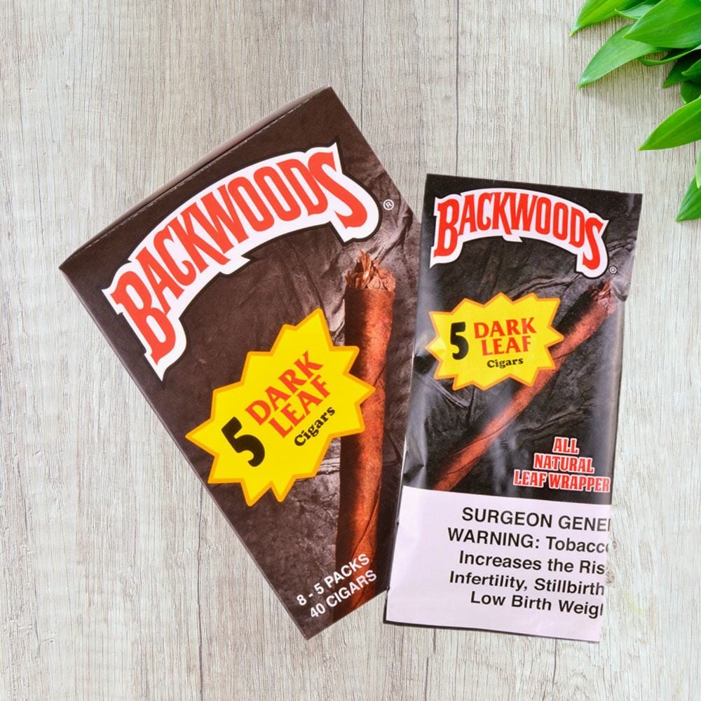 Backwoods - (Limited Edition) Leaf Wrapper Cigars /  Cigarillos - 5 Pack
