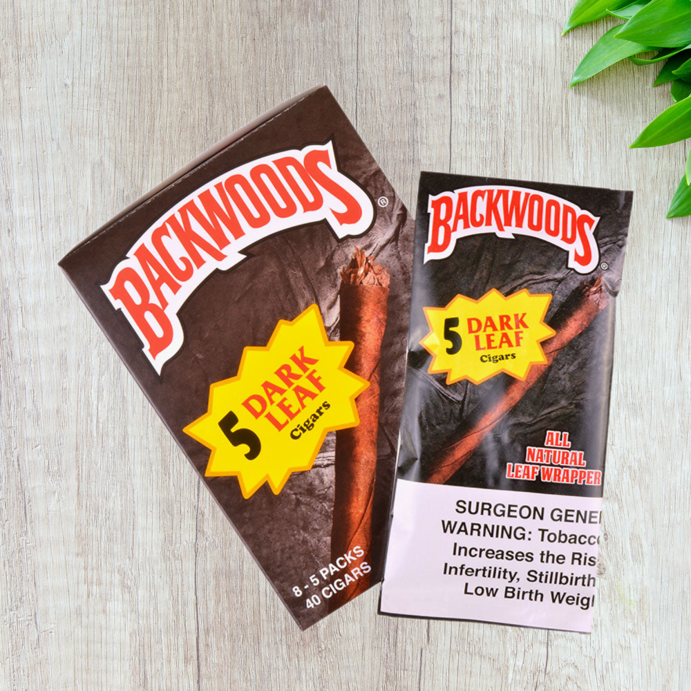 Backwoods Leaf Wrapper Cigars /  Cigarillos - 5 Pack