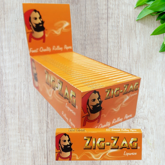 Zig-Zag Liquorice Dark Brown Chocolate Rolling Papers Regular Size