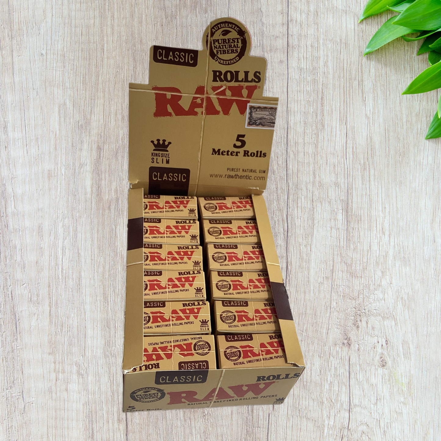 Raw Classic KingSize 5 Meter Rolls (Full Box)