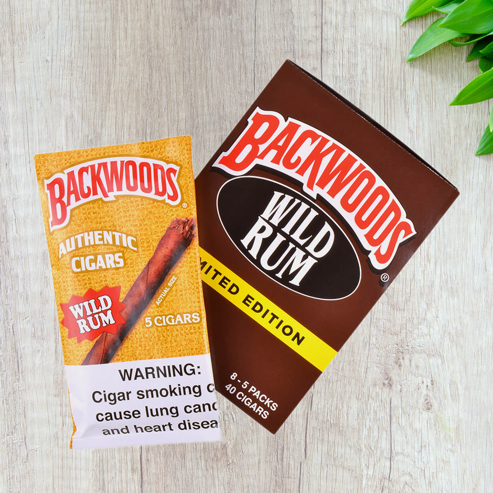 Backwoods - (Limited Edition) Leaf Wrapper Cigars /  Cigarillos - 5 Pack