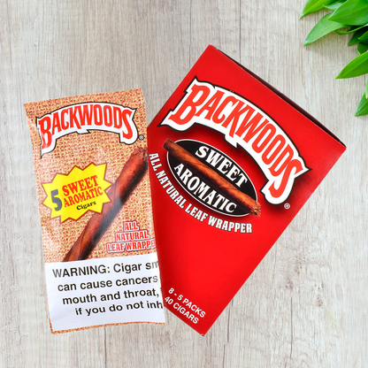 Backwoods Leaf Wrapper Cigars /  Cigarillos - 5 Pack