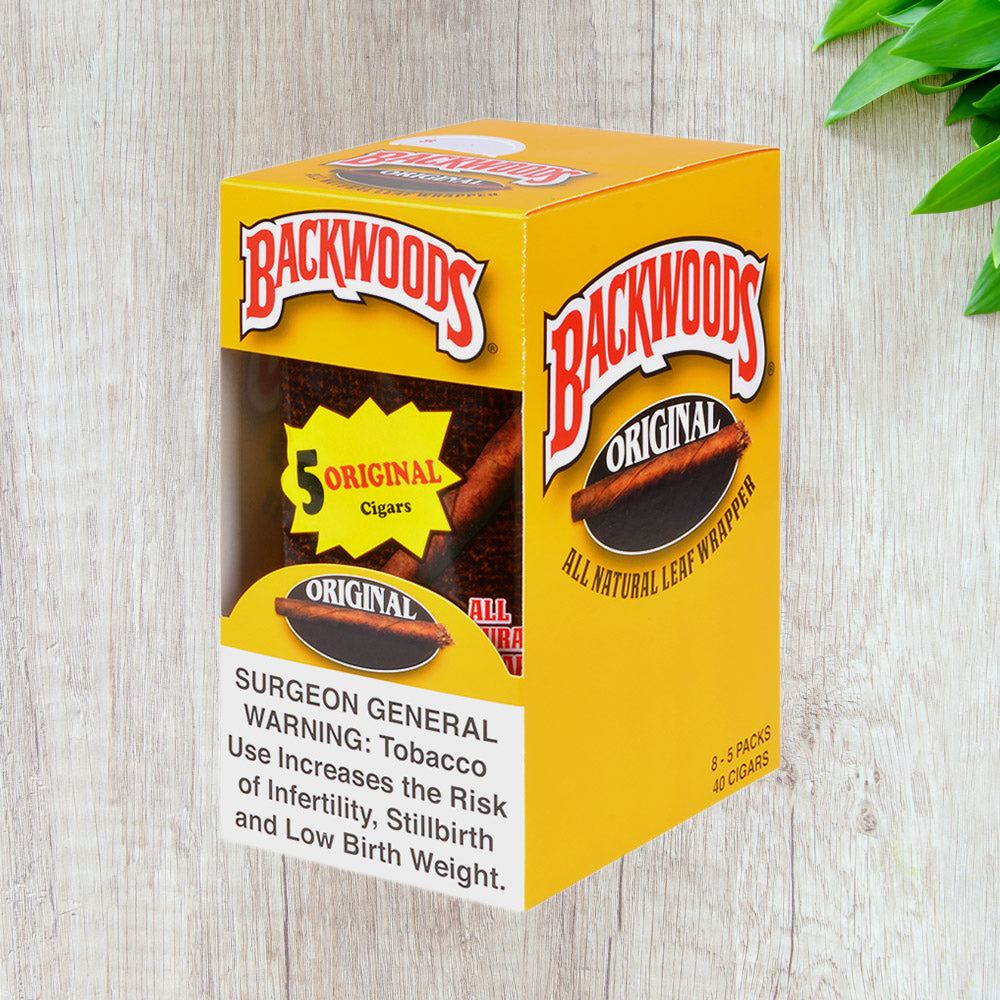 Backwoods Leaf Wrapper Cigars /  Cigarillos - 5 Pack