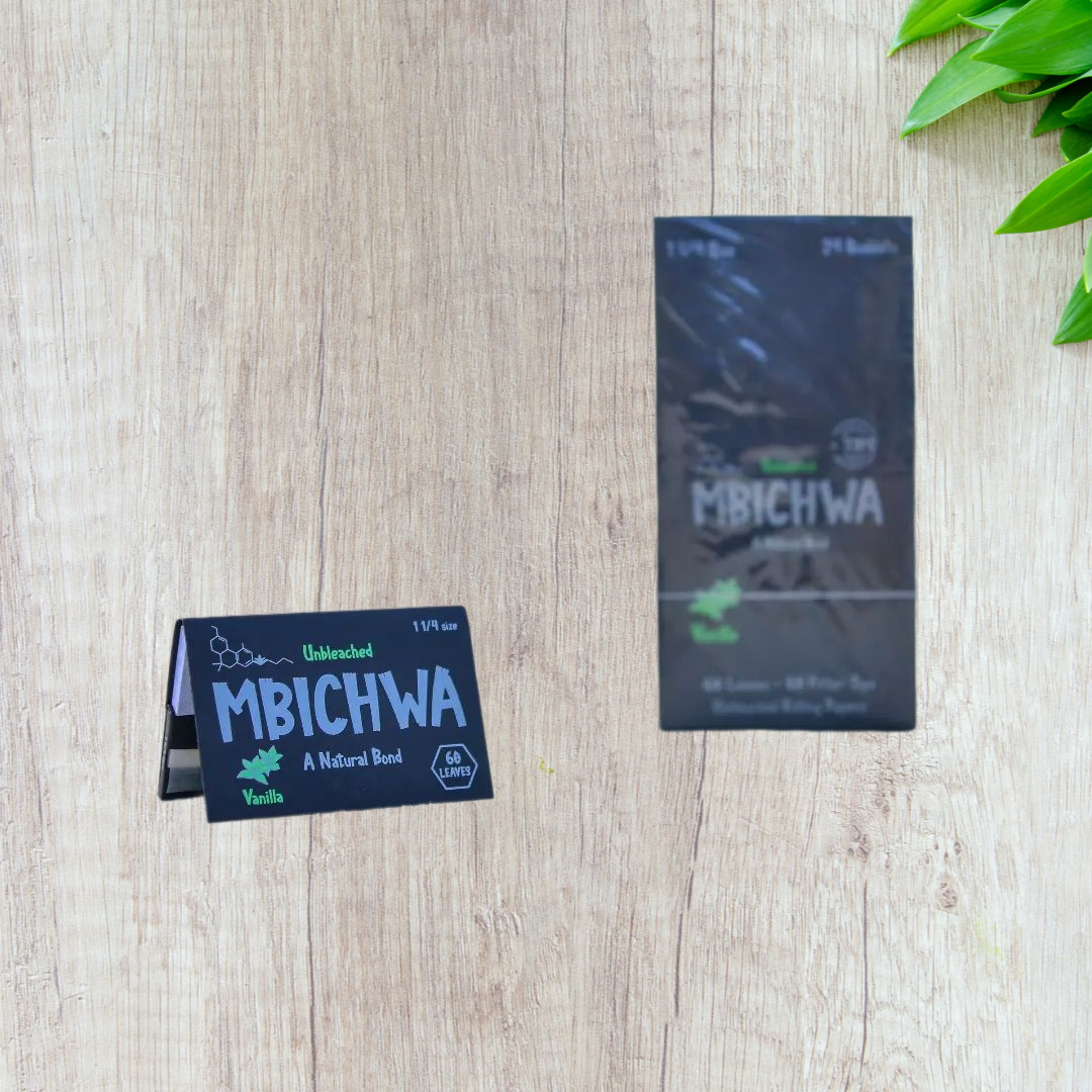 MBICHWA Flavored Rolling Paper 1 1/4 Size  - Box (24 Booklets)