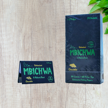 MBICHWA Flavored Rolling Paper 1 1/4 Size  - Box (24 Booklets)