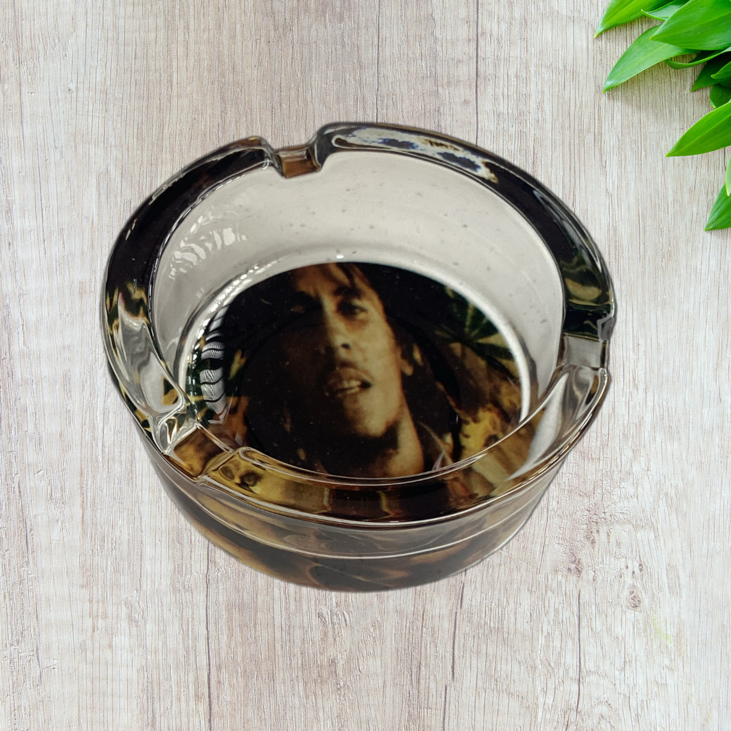 Bob Marley Art Glass Ashtray