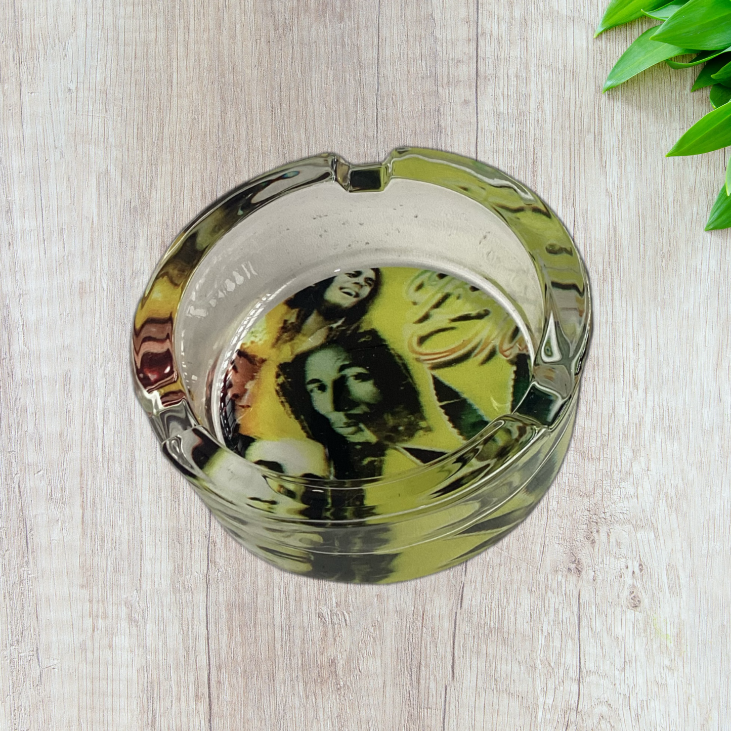 Bob Marley Art Glass Ashtray