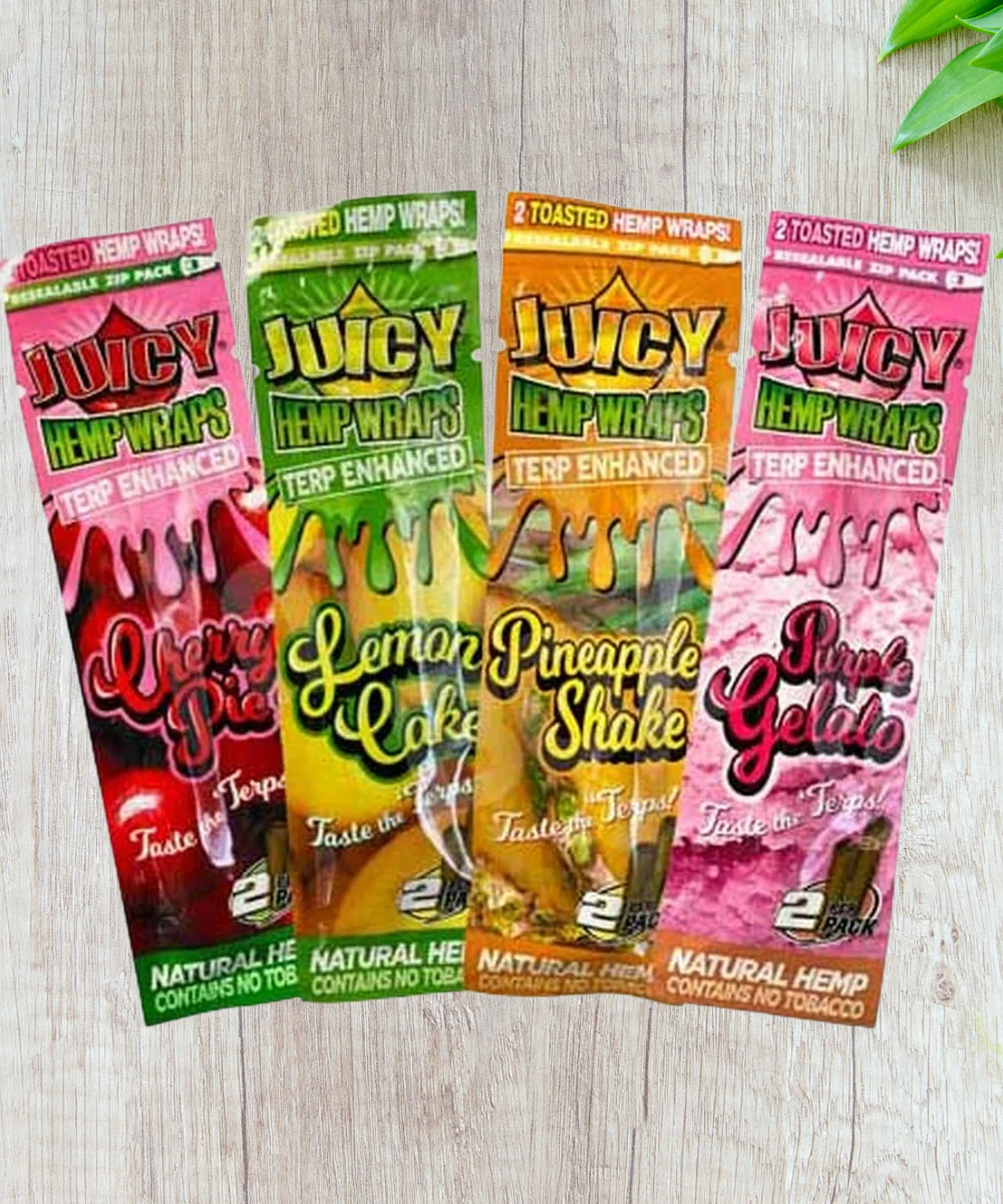 Juicy Hemp Terp Enhanced Wraps - 2 pack