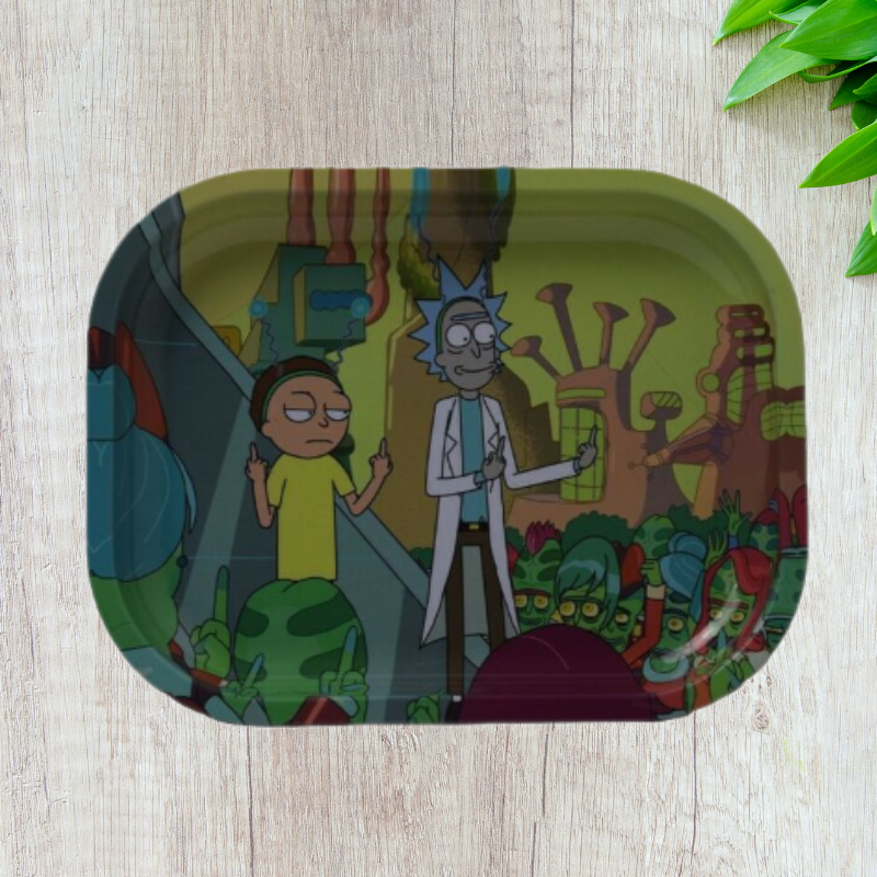 Rick and Morty Metallic Rolling Tray - Small