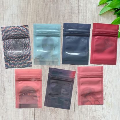 Mylar Small Ziplock Smell Proof Bag - 1g (100 Pcs)