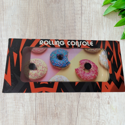 Foldable Metallic Rolling Console With Cone Holder Smoking Kit Gift Set