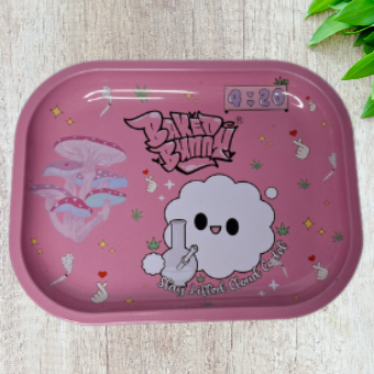 Baked Bunny Metallic Rolling Tray - Small