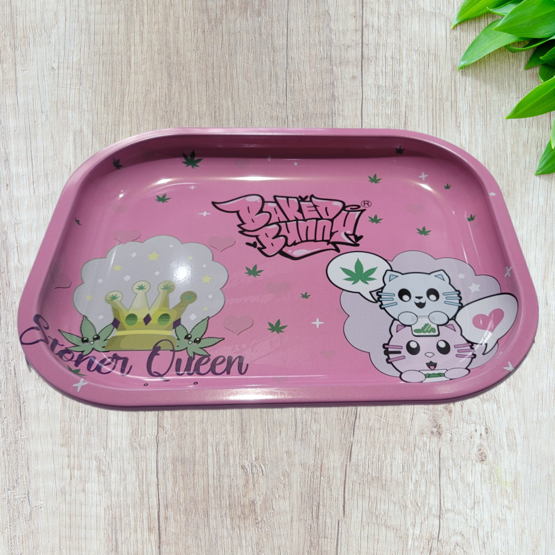 Baked Bunny Metallic Rolling Tray - Small