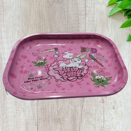 Baked Bunny Metallic Rolling Tray - Small