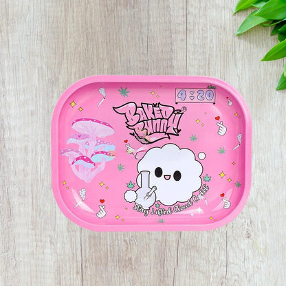 Baked Bunny Metallic Rolling Tray - Small