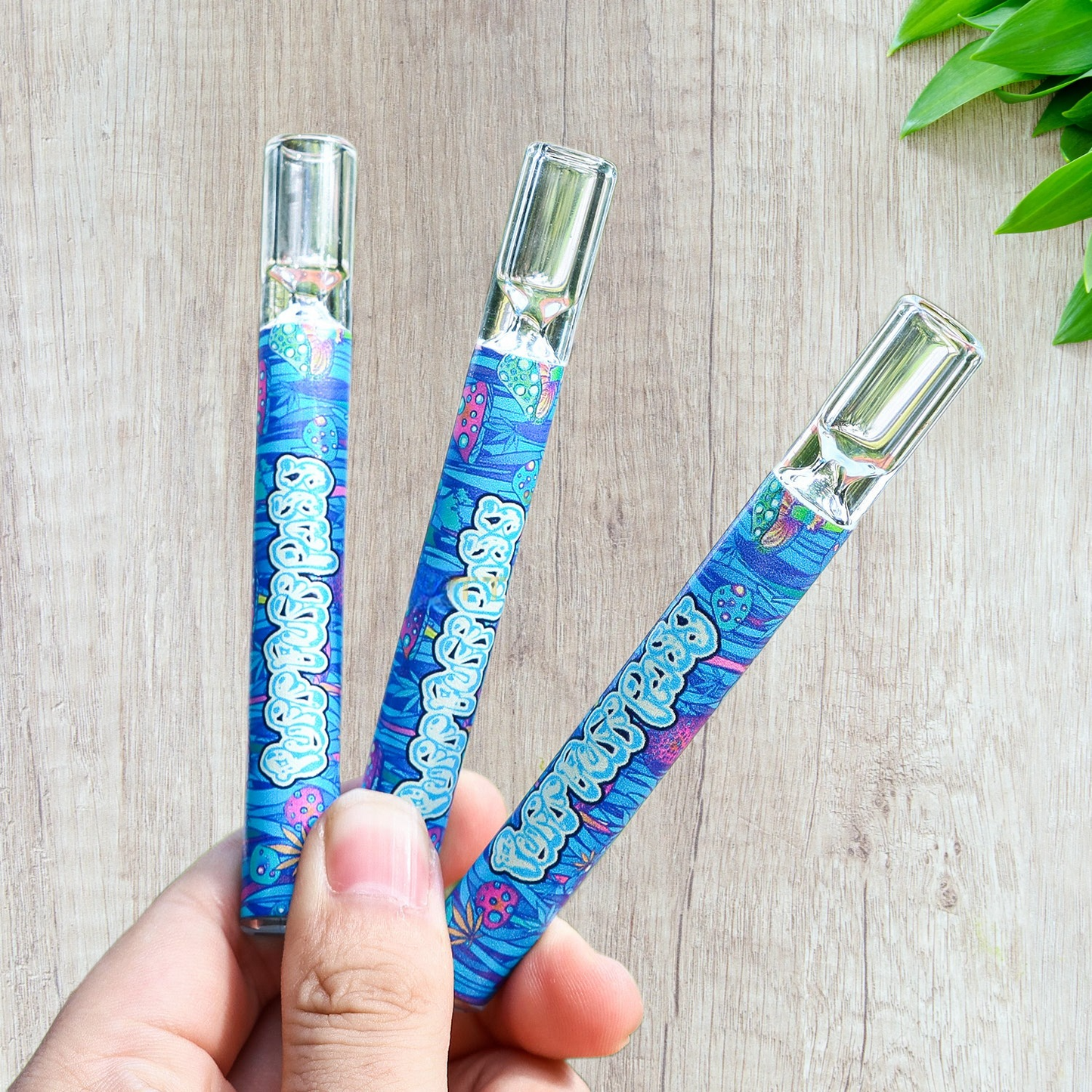 Chillum Smoking straight design Glass pipe