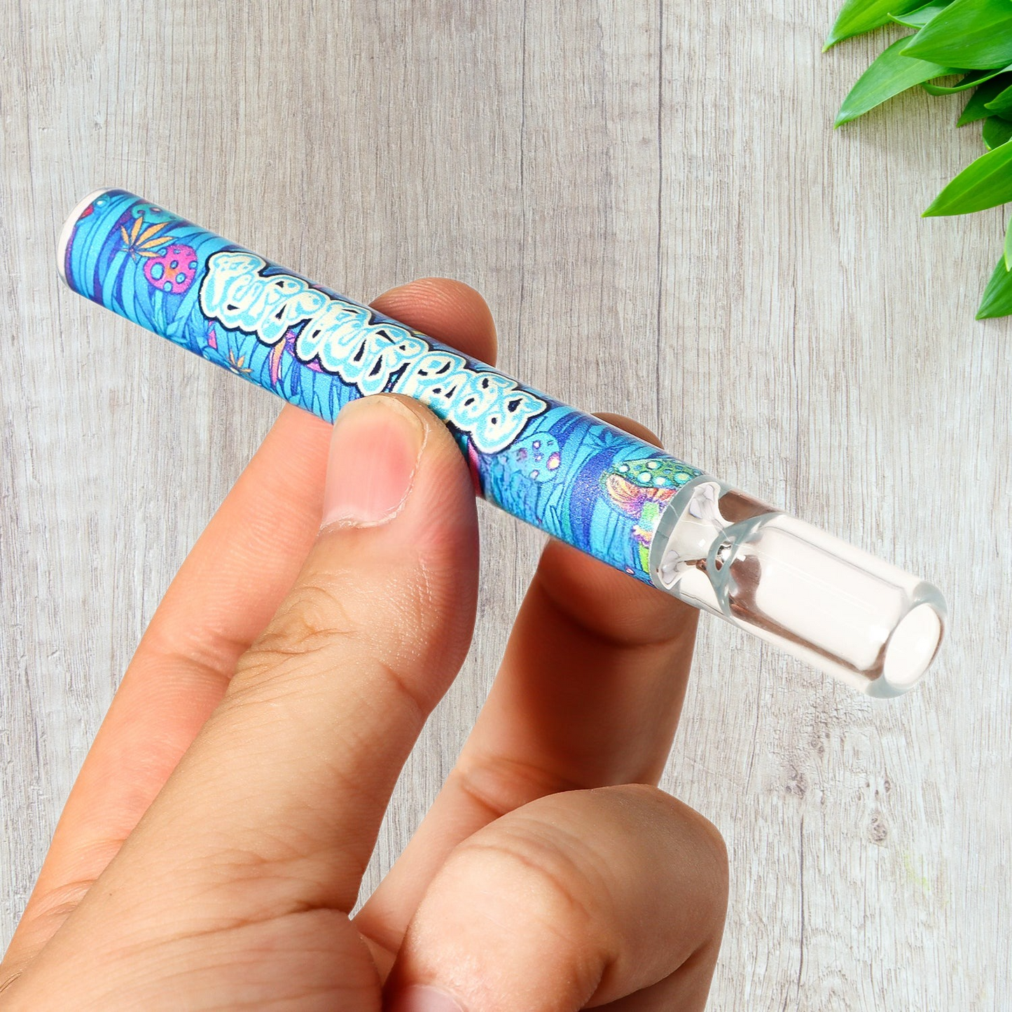 Chillum Smoking straight design Glass pipe