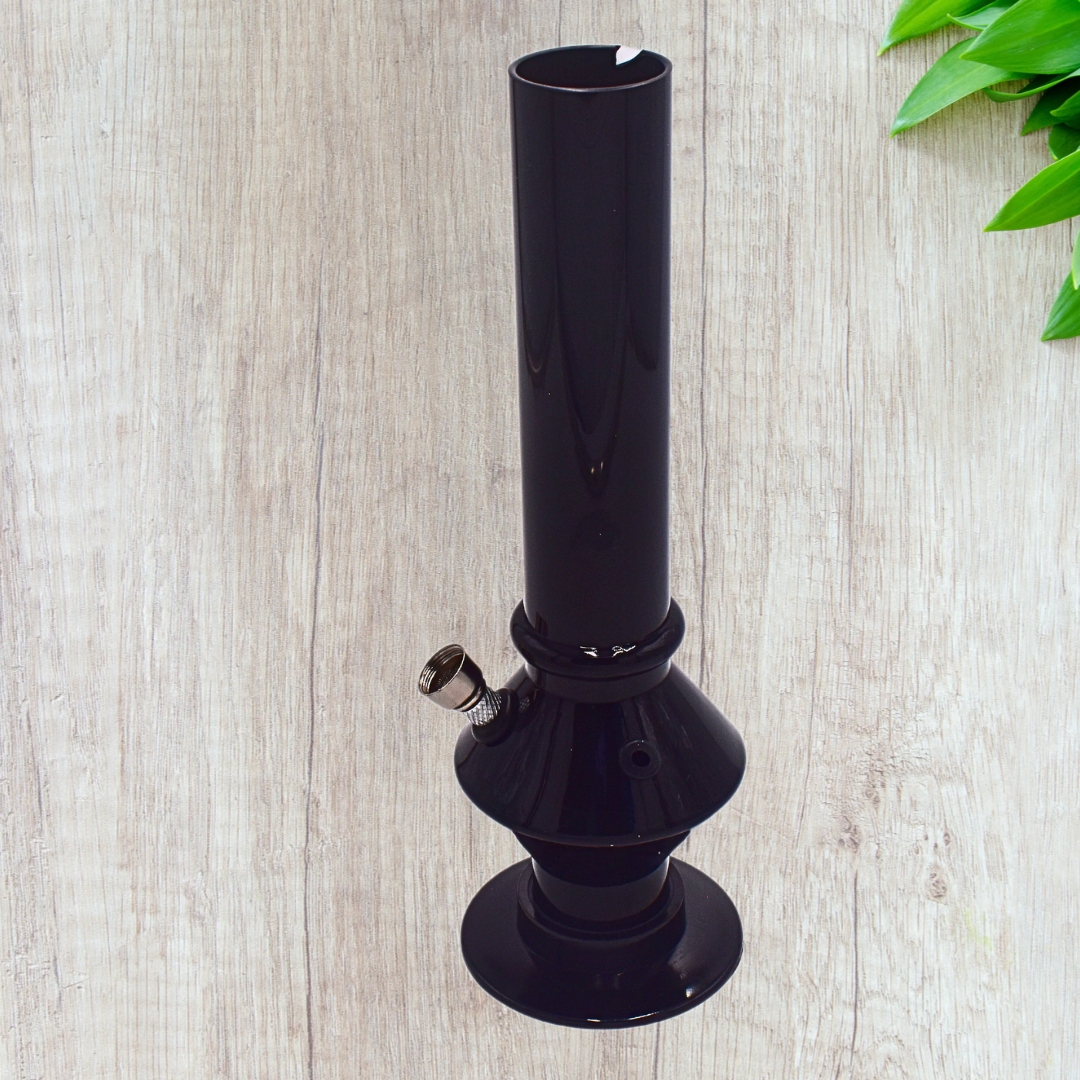 10" Black Acrylic Water Bong