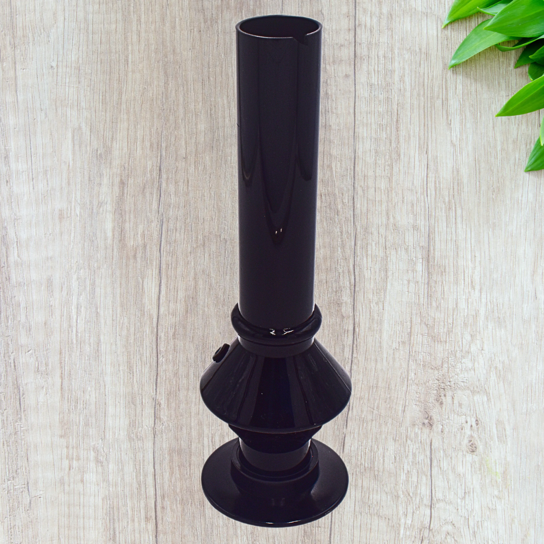 10" Black Acrylic Water Bong