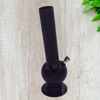 10" Black Acrylic Water Bong