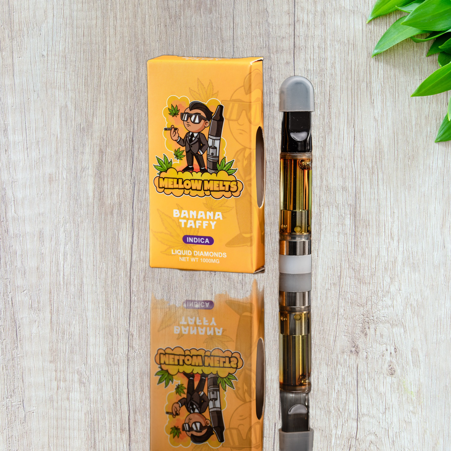 Mellow Melts Ind^ca Liquid Diamonds Delta-8 Blend Vape Cartridge (1000mg)