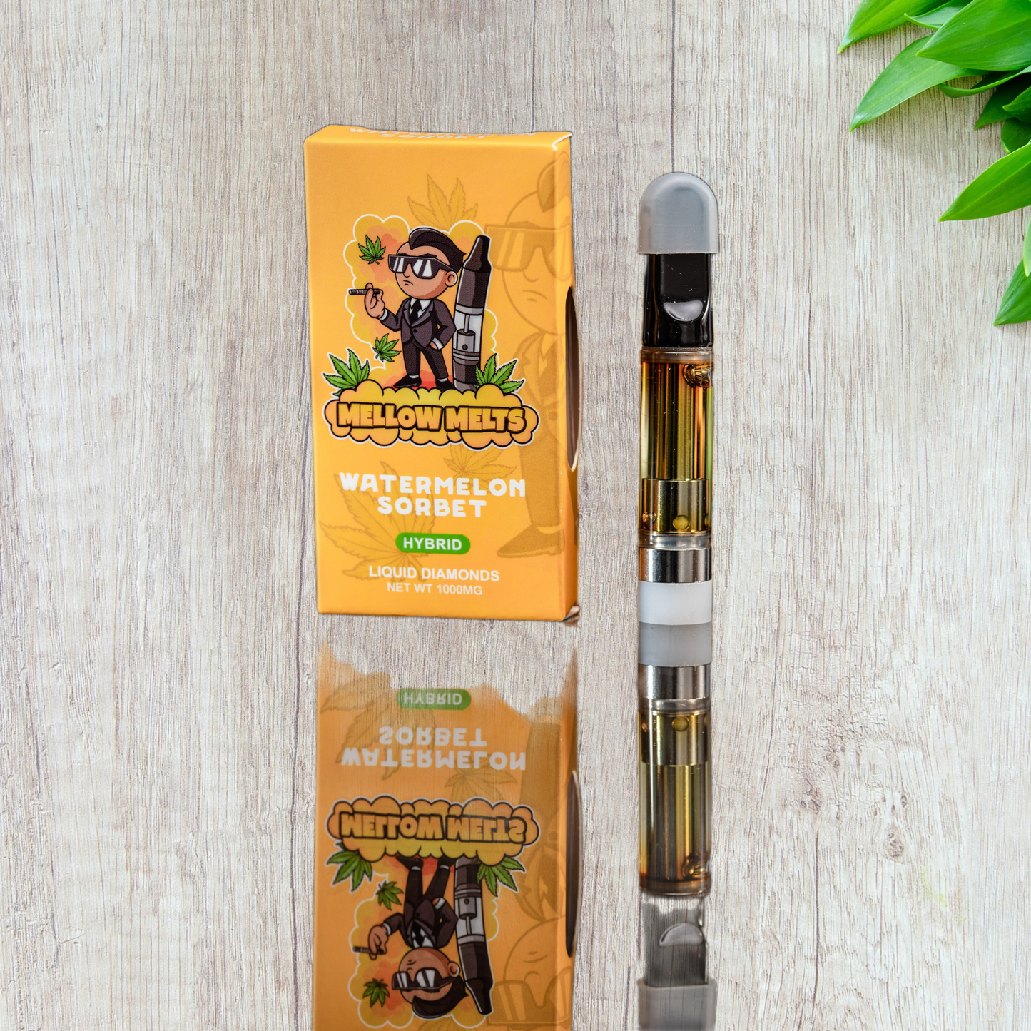 Mellow Melts Hybrid Liquid Diamonds Delta-8 Blend Vape Cartridge (1000mg)