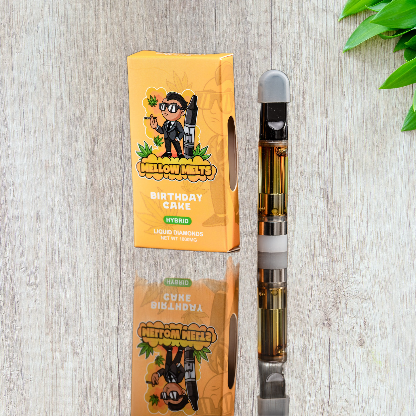 Mellow Melts Hybrid Liquid Diamonds Delta-8 Blend Vape Cartridge (1000mg)