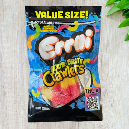 Errlli Sour Crawlers Gummies - 1000mg THCA