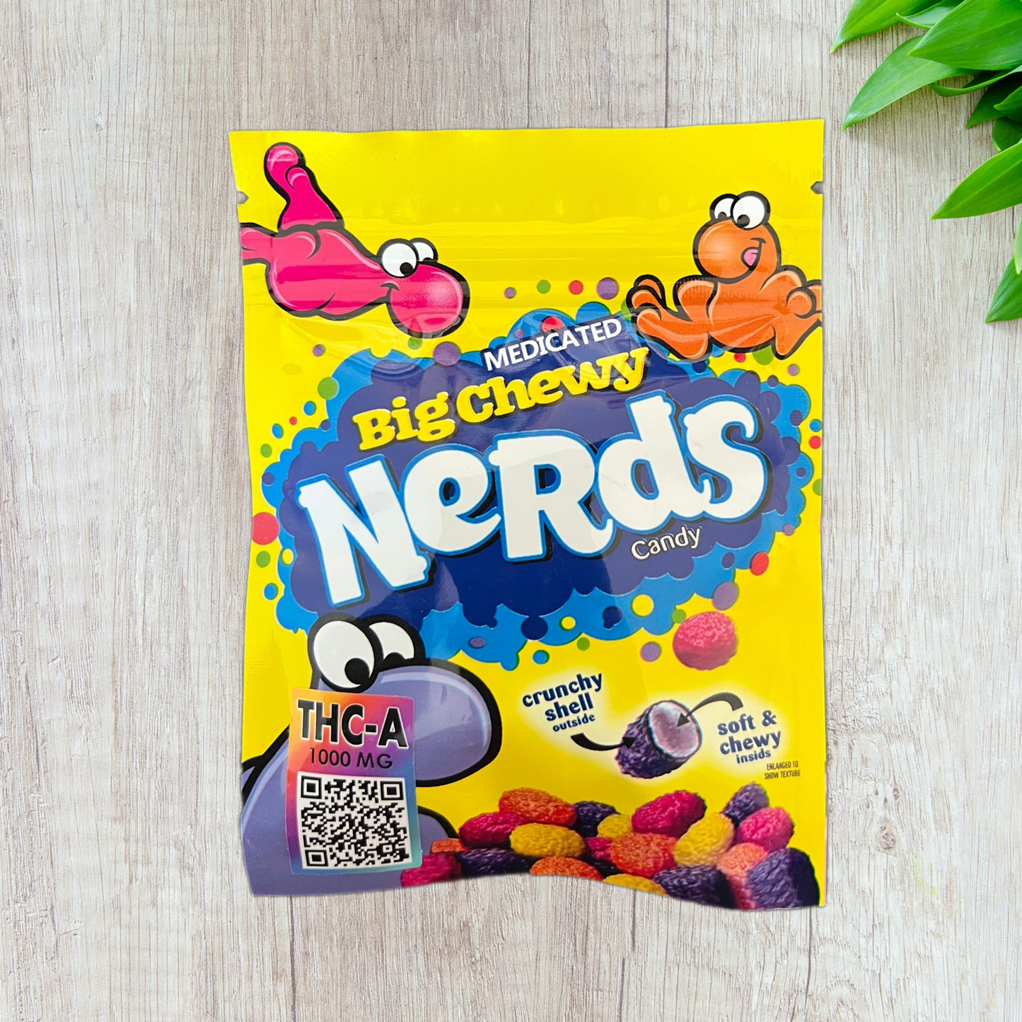 Medicated Big Chewy Nerds Gummies - 1000mg THCA