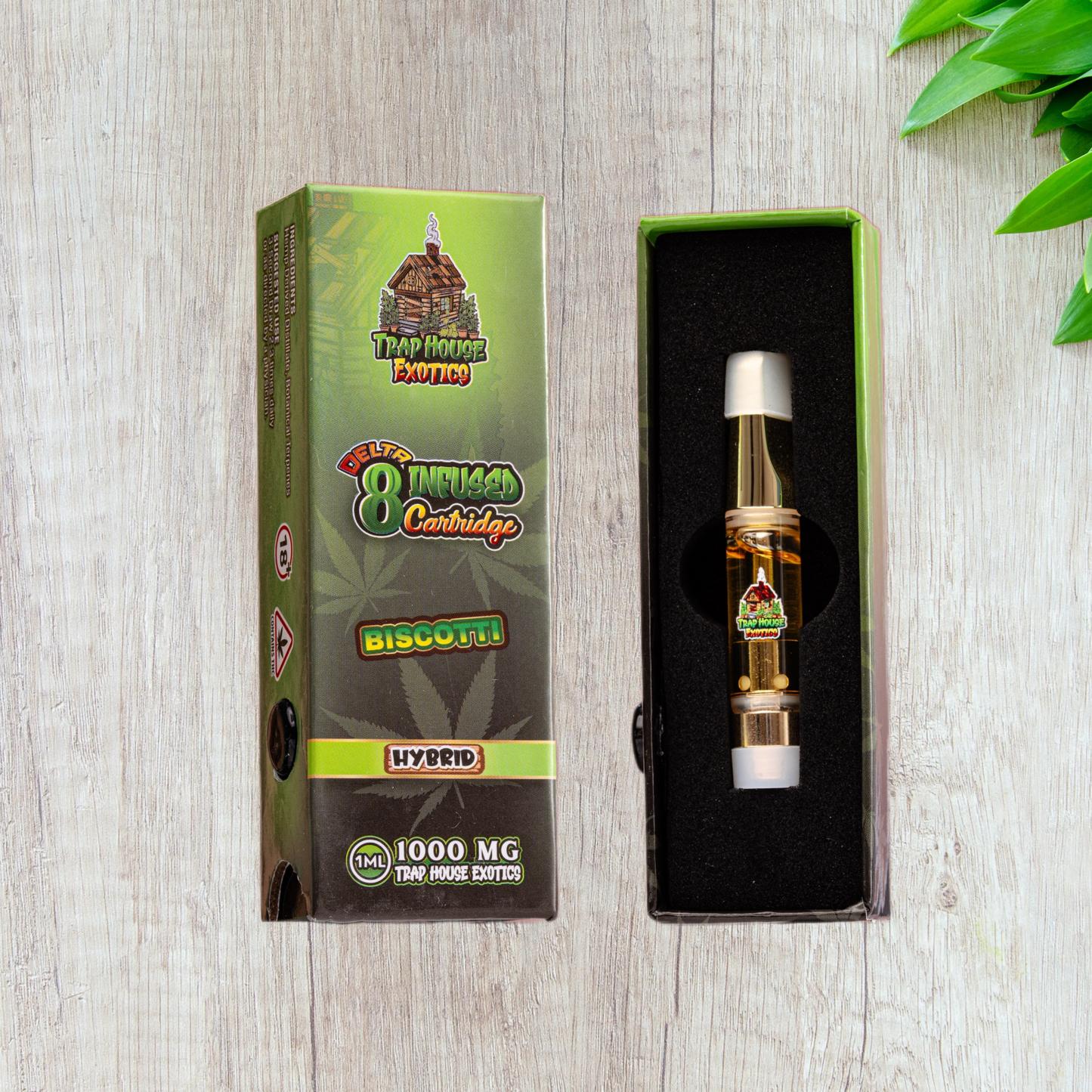 Trap House Exotics HYBRID Delta-8 THC Vape Cartridge 1000mg - 1g