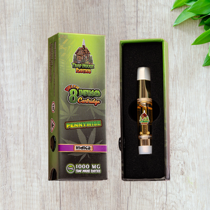 Trap House Exotics IND!CA Delta-8 THC Vape Cartridge 1000mg - 1g