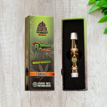 Trap House Exotics SAT!VA  Delta-8 THC Vape Cartridge 1000mg - 1g