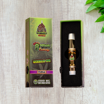 Trap House Exotics IND!CA Delta-8 THC Vape Cartridge 1000mg - 1g