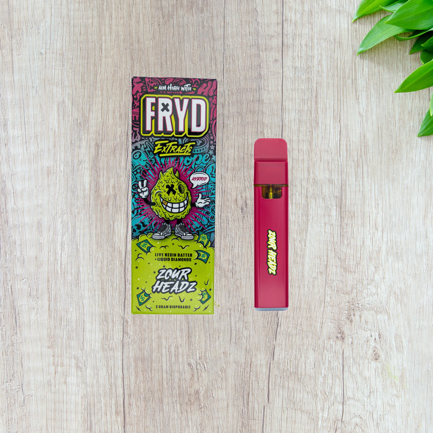 FRYD Extracts Live Resin Batter Liquid Diamonds Disposable Vape Cartridge (2000mg 2G)