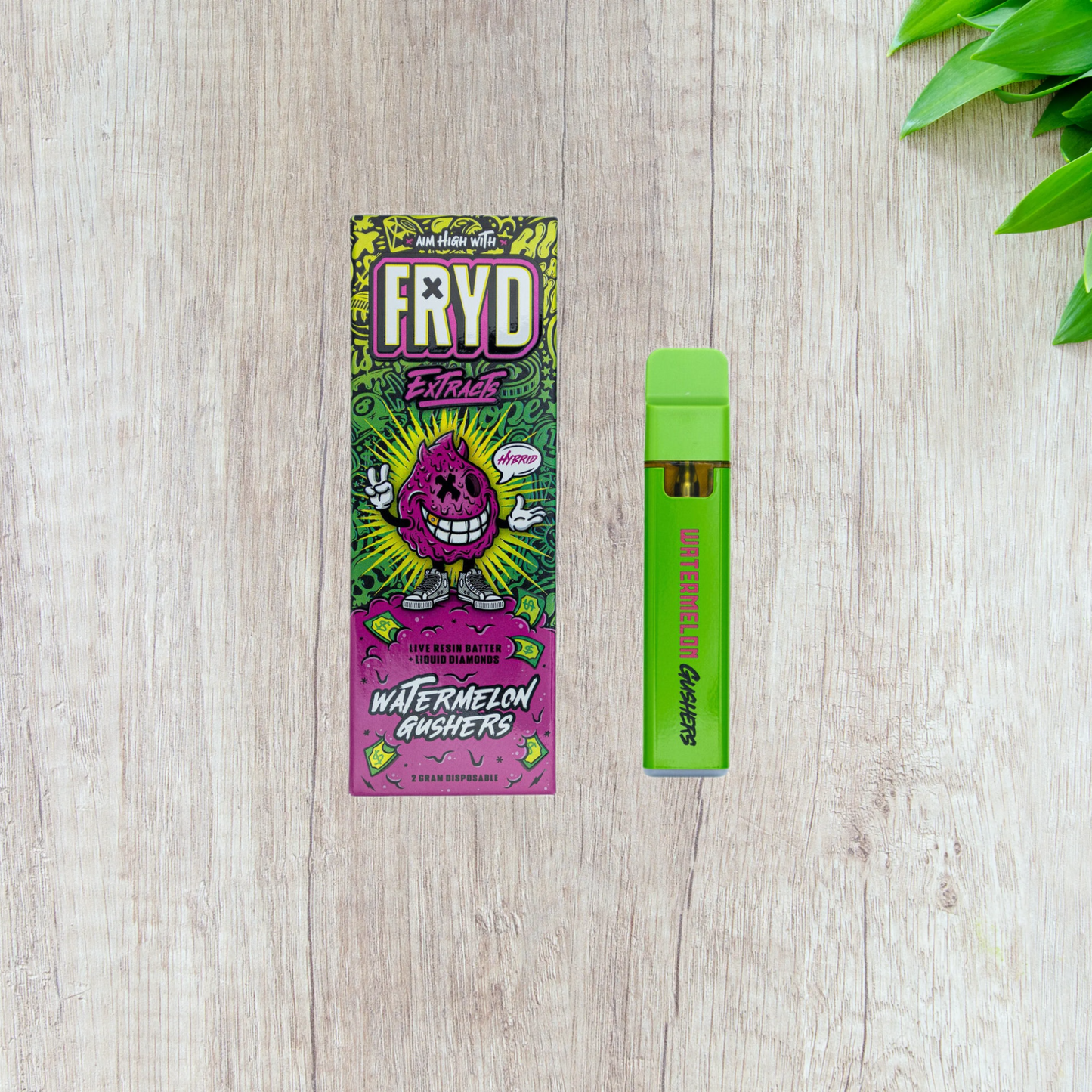 FRYD Extracts Live Resin Batter Liquid Diamonds Disposable Vape Cartridge (2000mg 2G)