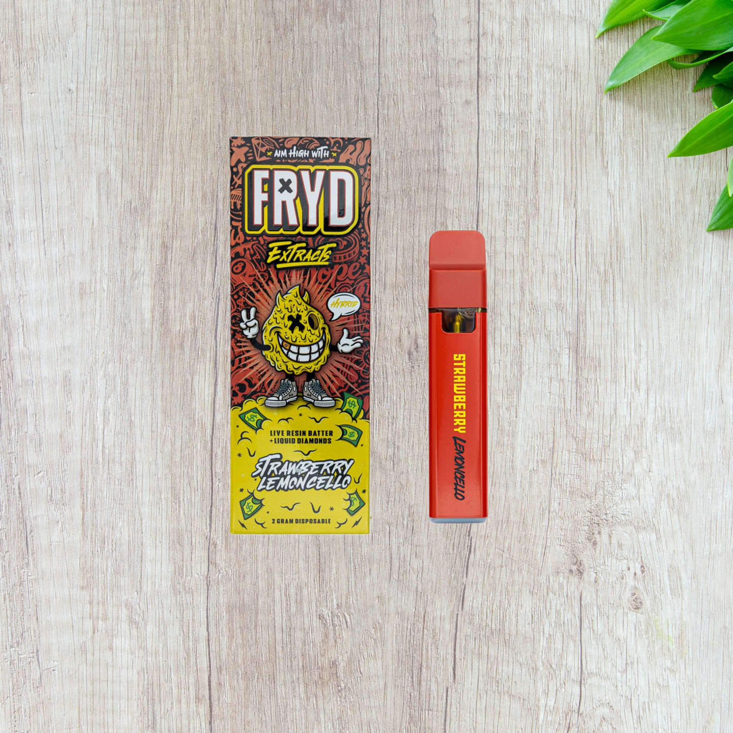 FRYD Extracts Live Resin Batter Liquid Diamonds Disposable Vape Cartridge (2000mg 2G)